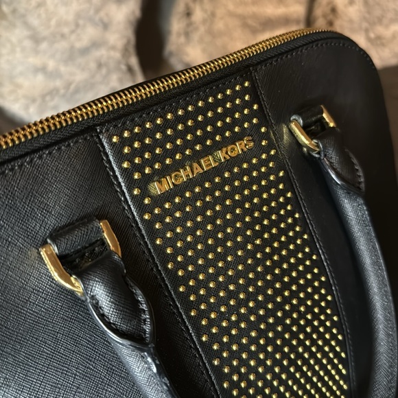 Michael Kors Studded Cindy Medium Dome Satchel WITH DUST BAG - Picture 6 of 8